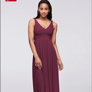 Wine Bridesmaids Dress
